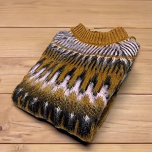 Fair Isle Ski Alpaca Sweater for Women