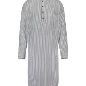 Klassisches Flanell-Nachthemd | Blau