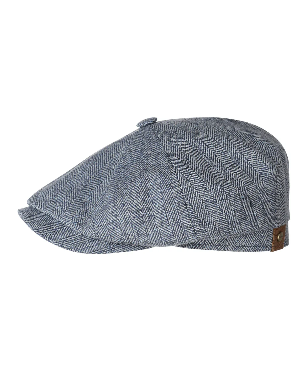 Hatteras Silk | Blauw herringbone