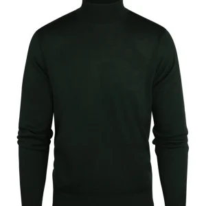 Schildkrötenpullover aus Merinowolle | Grün