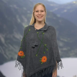 Alpaca Poncho for Women
