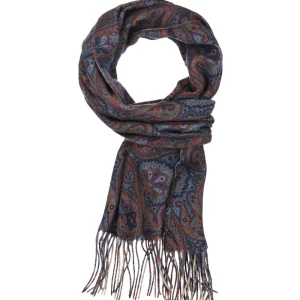 Wollschal 180x30 | Blau