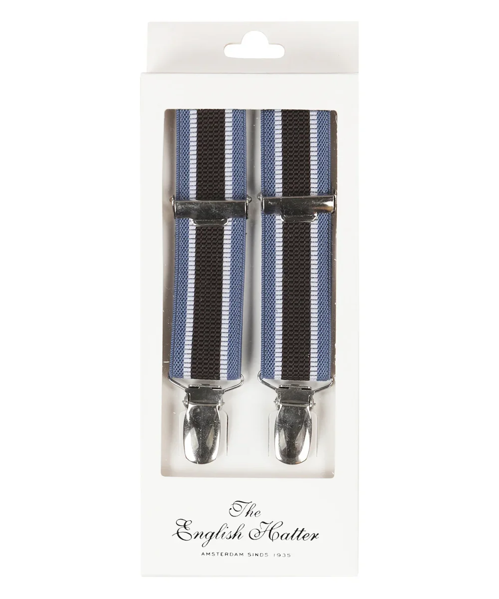 Schmale Zahnspange mit Clips | Blau – Bild 2