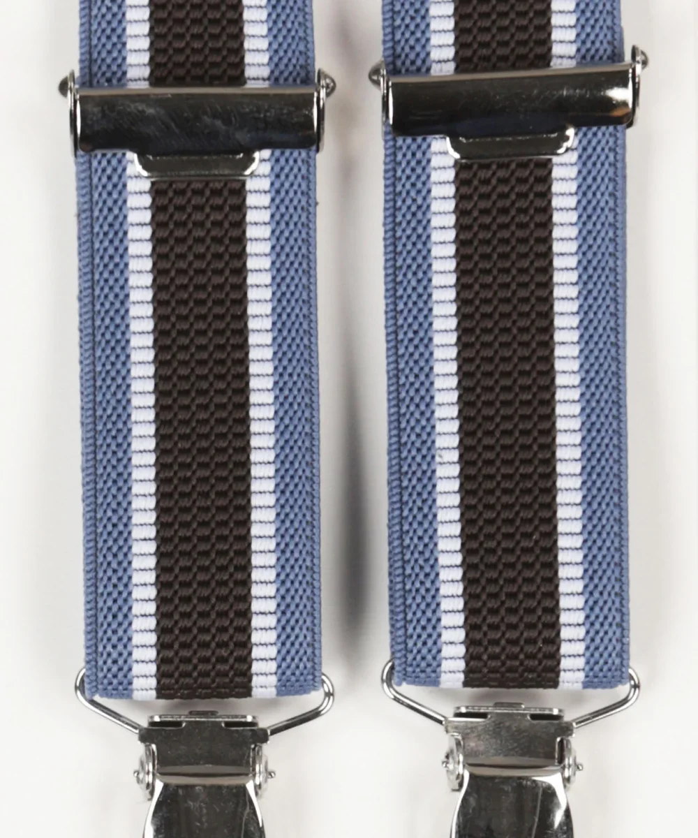 Schmale Zahnspange mit Clips | Blau – Bild 3