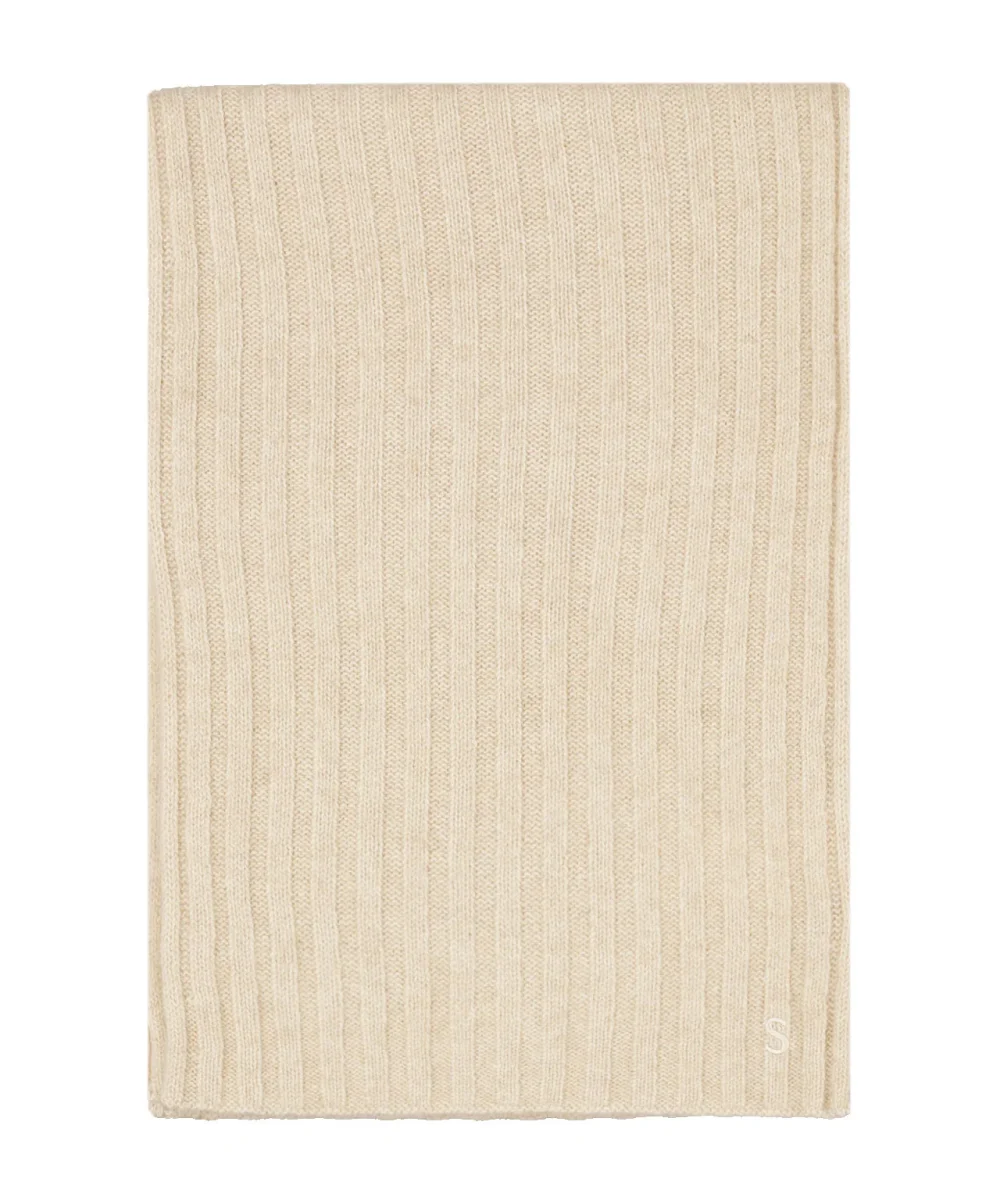 Stetson-Schal aus ungefärbtem, nachhaltigem Kaschmir | Beige – Bild 3