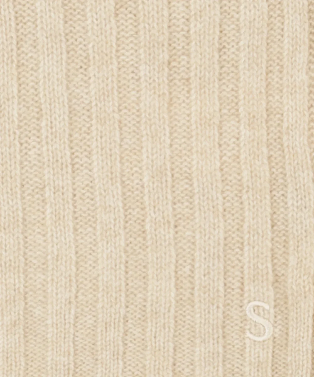 Stetson-Schal aus ungefärbtem, nachhaltigem Kaschmir | Beige – Bild 4
