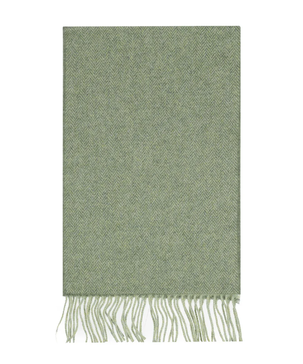 Lammwollschal 30 x 210 cm | Grün – Bild 3