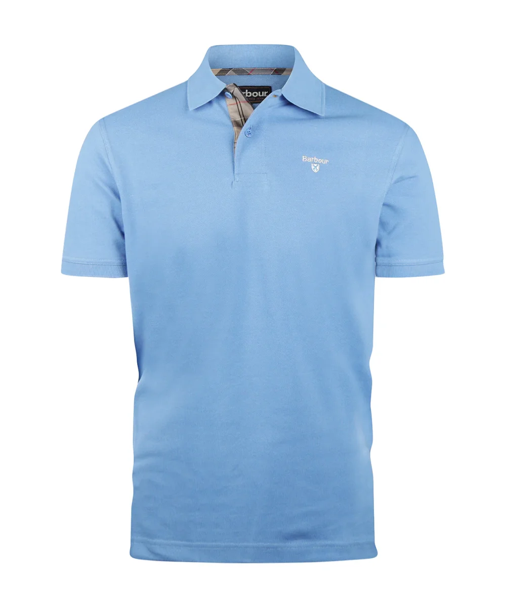 Barbour Tartan Piqué Polo | Blau – Bild 2