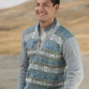 Ski Fair Isle Alpaca Sweater for Men
