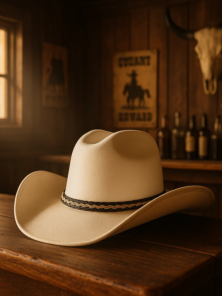 Cowboy Hat Band | Genuine Horsehair Band – Black