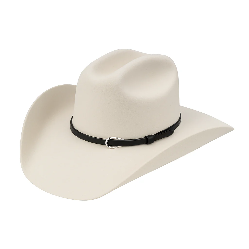 Slim Black Cowboy Hat Band – Bild 4