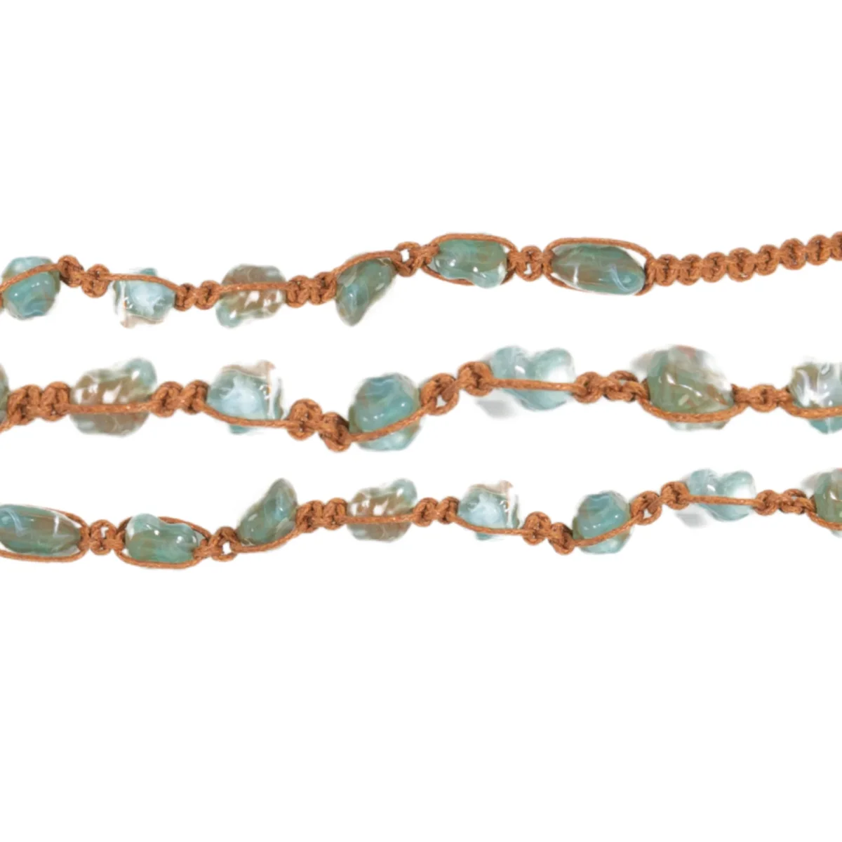Western Hat Band | Turquoise Chip & Leather Cord – Bild 7