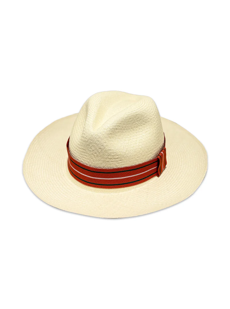 Striped Panama Hat Band - Red – Bild 6