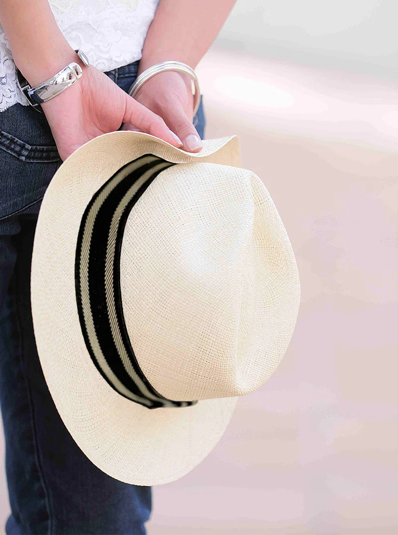 Striped Hat Band - Black & White