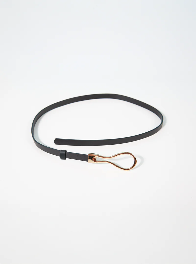 Slim Black Cowboy Hat Band – Bild 3