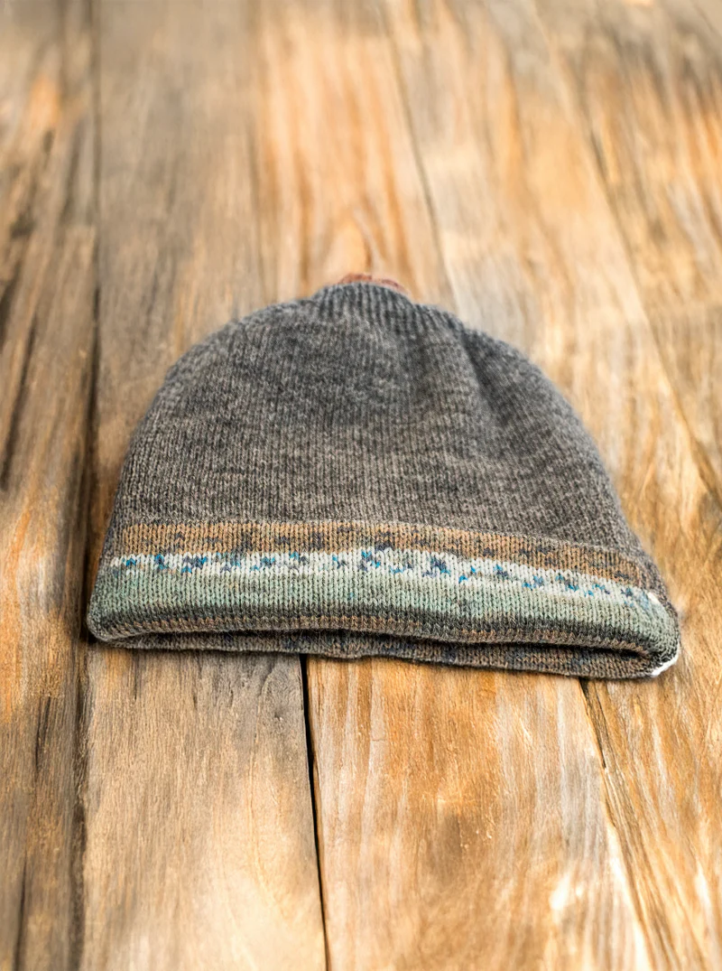 Andean Bicolor Reversible Alpaca Hat – Bild 5