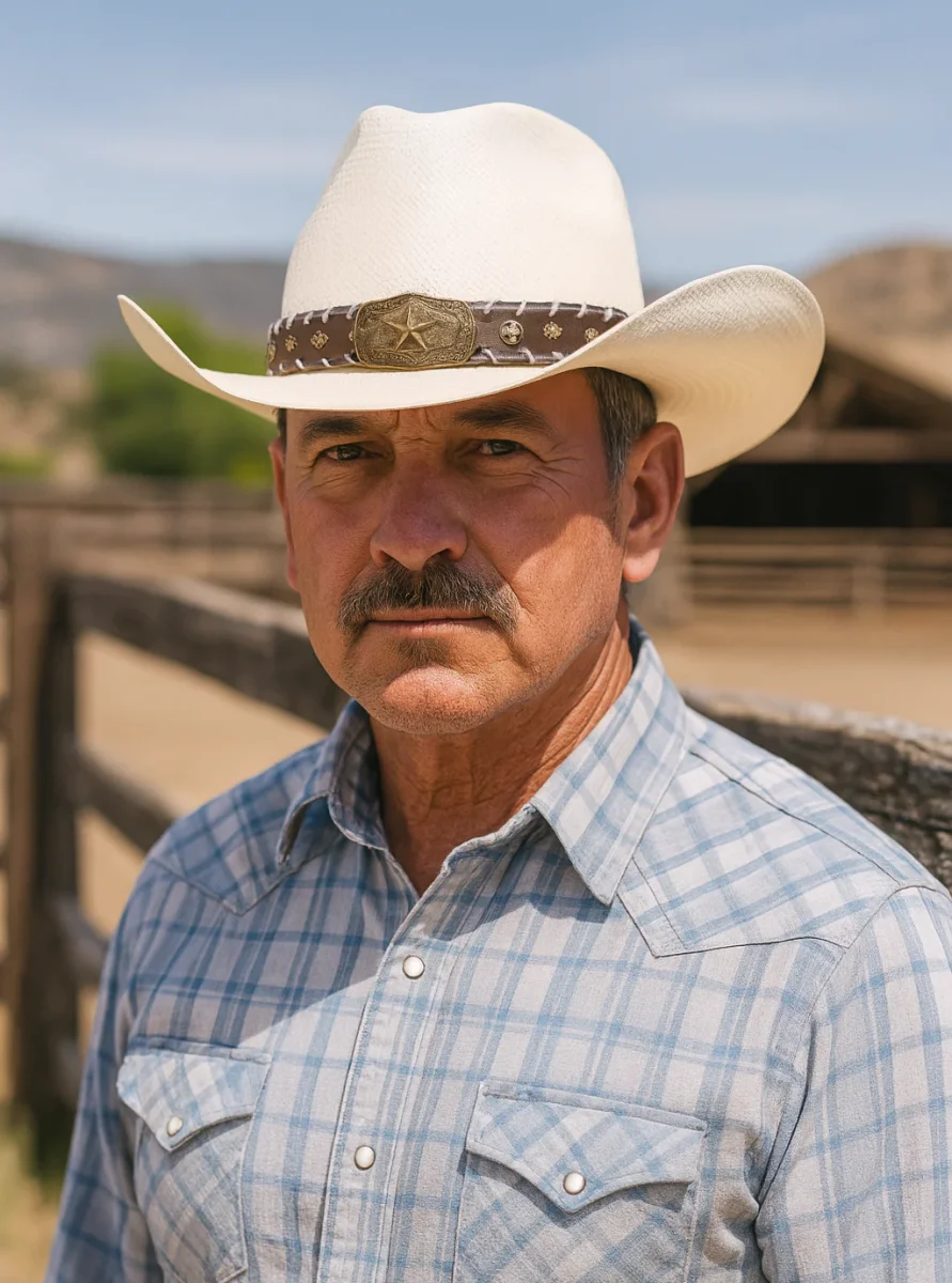 Cowboy Star Concho Hat Band