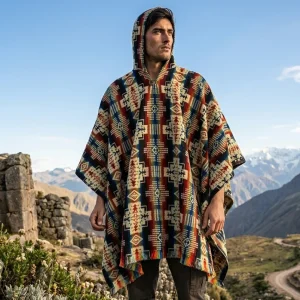 Multicolor Mexican Poncho