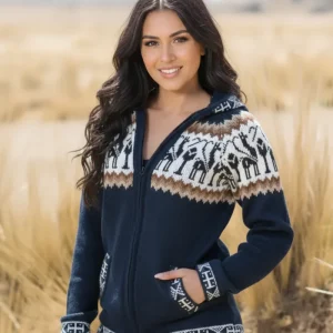 Alpaca Full Zip Hoodie for Women