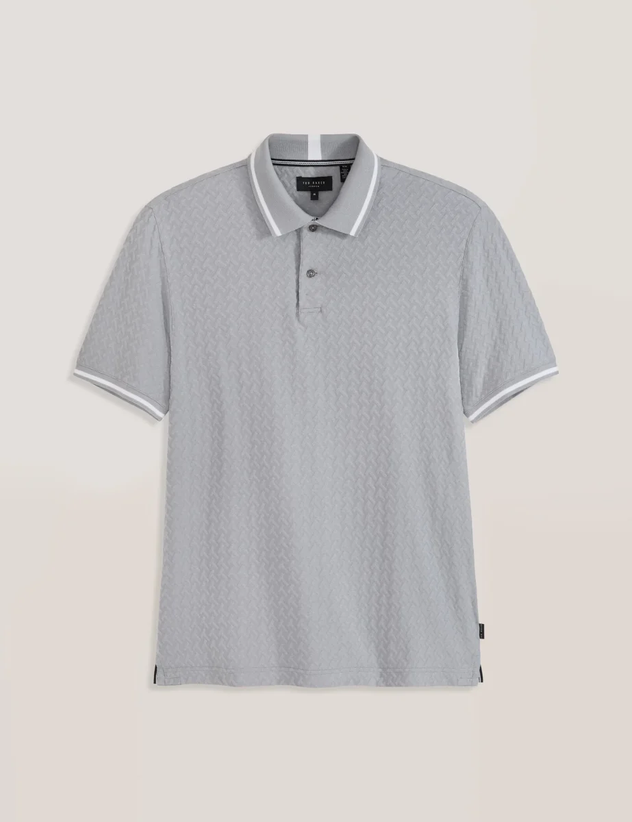 TEXTURE POLO | GREY – Bild 6